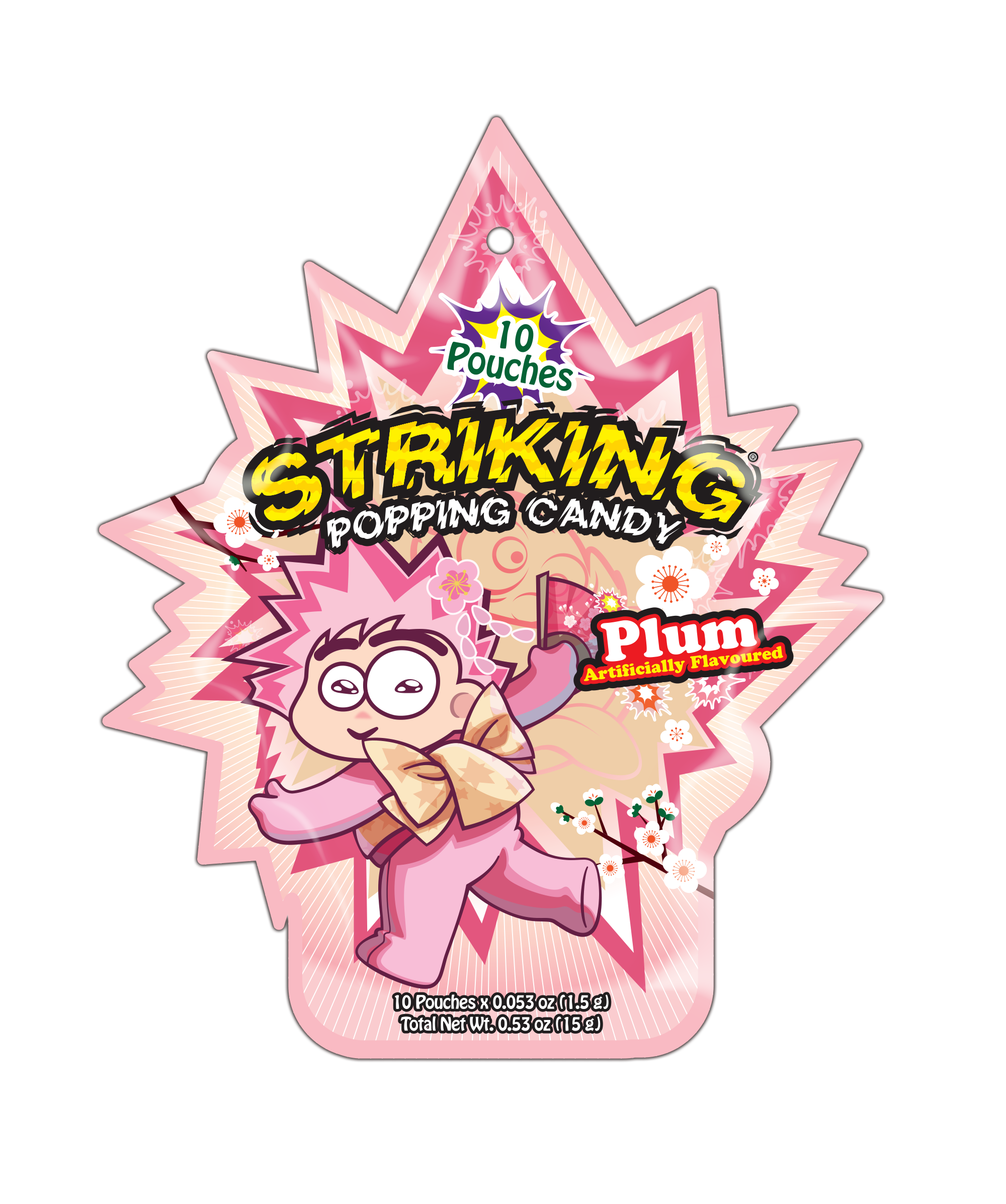 820715 STRIKING Popping Candy 15g - Plum Flavor (STRIKIDS)
